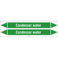 Brady CONDENSER WATER 450X52CARD-T1-P03 selbstklebendes Etikett Rechteck Permanent Grün, Weiß