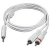 C2G 5m 3.5mm Male to 2 RCA-Type Male Audio Y-Cable - iPod Audio-Kabel 2 x RCA Weiß
