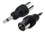 Cables Direct 3.5mm, M/F Coaxial Black