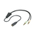 Goobay Audio Adapter (Headphones > Notebook), 0.4 m