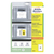 Avery 8002-5 etiqueta de impresora Gris claro, Blanco Etiqueta para impresora autoadhesiva