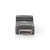 Nedis CCGB37915BK tussenstuk voor kabels HDMI Type A (Standard) DisplayPort Zwart