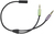 SpeaKa Professional SP-7870576 cable de audio 0,21 m 2 x 3.5mm 3,5mm Negro