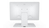 Elo Touch Solutions 2403LM 60,5 cm (23.8") LCD 225 cd/m² Full HD Biały Ekran dotykowy