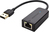 Crestron ADPT-USB-ENET Kabeladapter USB-A RJ-45 Schwarz