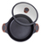 Resto Kitchenware 93506 nyeles lábas 4,4 L Kör Fekete, Fa