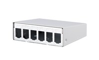 METZ CONNECT Modul AP-Gehäuse 6 Port reinweiß, unbestückt