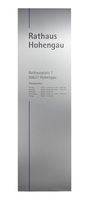 MOEDEL Stele Außenbereich RIO, 2.000 x 730 mm, Werbetechnik, Kommunikations-Säule