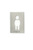 MOEDEL Türschild aus Glas mit Piktogramm WC Herren mit Braille Schrift, heller Hintergrund, selbstklebend, 148 x 105 mm