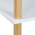Relaxdays Standregal, 4 geräumige Ebenen, MDF & Bambus, HBT: 114 x 80 x 30 cm, freistehendes Beistellregal, weiß/natur