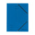 Einschlagmappe A4 Quality mit Gummizug blau, Quality-Karton, 355 g/qm