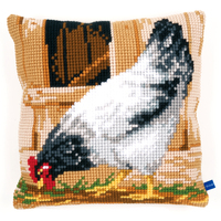 Cross Stitch Kit: Cushion: Grey Hen