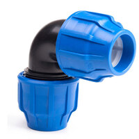 MDPE Pipe Compression Elbow Coupling-20mm Diameter