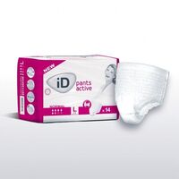 iD Pants Active Normal M rot Cotton Feel 14 St/Btl.