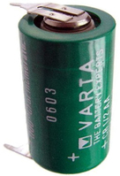 Varta CR1/2AA Lithium battery 6127 with 3-print solder tag