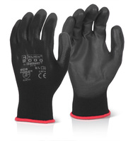 PU COATED GLOVE BLACK SMALL