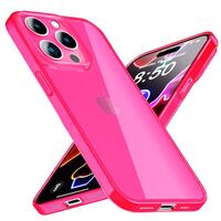 NALIA Clear Neon Cover compatible with iPhone 14 Pro Case, Transparent Colorful Bright Anti-Yellow Translucent Silicone Phonecase, Slim Shockproof Rugged Bumper Sturdy Flexible ...