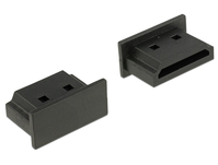 Staubschutz für HDMI A Buchse, ohne Griff, 10 Stück, schwarz, Delock® [64030]