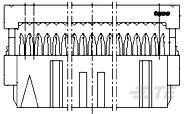 Buchsengehäuse, 10-polig, RM 2.54 mm, abgewinkelt, grau, 1-215915-0