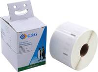 G&G Etikett tekercs 57 x 32 mm Papír Fehér 1000 db Véglegesen tapadó 14980 Univerzális etikett
