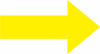 Richtungspfeile - Gelb, 16.5 x 30 mm, Folie, Selbstklebend, Gerade