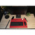Schreibunterlage 35x60 cm, weich/flexibel, PU, zweifarbig - Schwarz/rot
