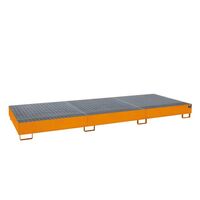 Steel sump tray for IBC/CTC tank containers