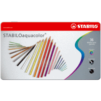 Aquarell-Buntstift Stabiloaquacolor Metalletui mit 36 Stiften
