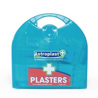 Plasters Dispenser with 200 Blue Detectable Plasters Includes Wall Bracket