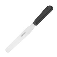 Hygiplas Straight Blade Palette Knife in Black Stainless Steel - Stamped - 15cm