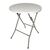 Bolero Round Folding Table in White for Indoor and Outdoor Use - 600mm - Single