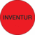 Rollen-Etiketten - INVENTUR, Fluoreszierend-Rot, 2.5 cm, Papier, Selbstklebend