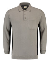 Tricorp polosweater Bi-Color - Workwear - 302001 - grijs/zwart - maat S