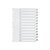 Q-Connect 1-12 Index Multi-Punched Reinforced Board Clear Tab A4 WhiteKF01529
