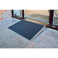 Aluminium threshold wedge access ramps