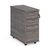 Office tall mobile pedestal drawers - delivery and install - narrow, grey oak