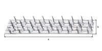 Nagelplatte, sendzimirverzinkt, zum Einschlagen, LxB 127x38 mm