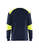 Flammschutz Langarm Shirt 3457 marineblau/gelb - Rückseite