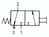 Schaltsymbol: 3/2-Wege Pilztasterventil