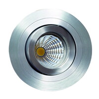 Kardanischer Einbaustrahler MELIMAR, rund, 1-fach, IP20, Aluminium glänzend