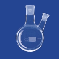 500ml Round bottom flasks with two necks side neck angled DURAN®