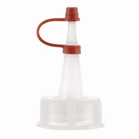 Dropping caps with captive cap for narrow-mouth bottles series 301/302/310 LDPE