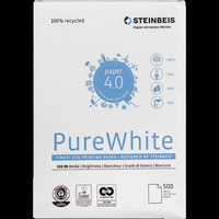 STEINBEIS PureWhite, DIN A4, 80 g/m², Pack: 500 Blatt