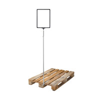 Universal Pallet Stand / Info Display / Price Stand | black similar to RAL 9005