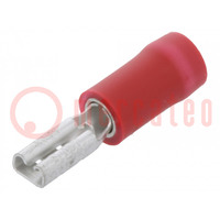 Terminal: flat; 2.8mm; 0.5mm; female; 0.5÷1.5mm2; crimped; red