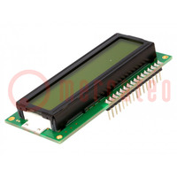 Modulo LCD; LCD; Controllore: HD44780; Numero dei caratteri: 2x16