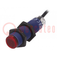 Sensor: photoelectric; receiver; Range: 0÷20m; PNP; Usup: 10÷36VDC