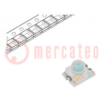 LED; SMD; 1209; azzurro; 500÷900mcd; 3,2x2,4x2,4mm; 20°; 3,3÷4V