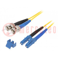 Fiber patch cord; OS2; LC/UPC,ST/UPC; 2m; Optical fiber: 9/125um