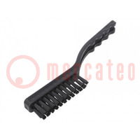 Brush; ESD; 20mm; Overall len: 220mm; Features: dissipative